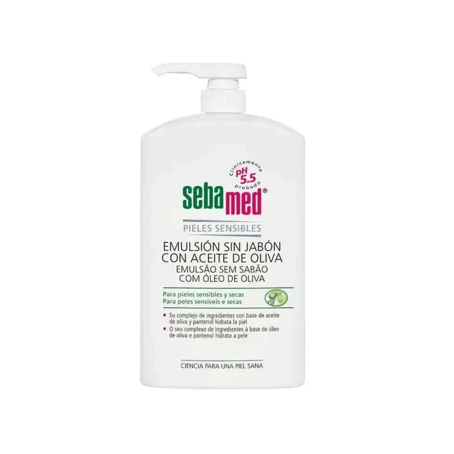 SEBAMED Гель-емульсія без мила з оливковою олією 1000 мл: ціни та характеристики