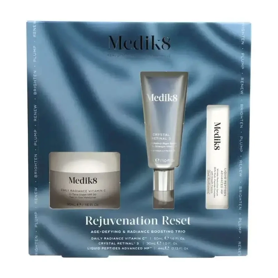 Medik8 Rejuvenation Reset Resplendor Daily Radiance Vit C 50Ml + Retinal Crystal 3 30Ml + Liquid Peptides Deluxe: цены и характеристики