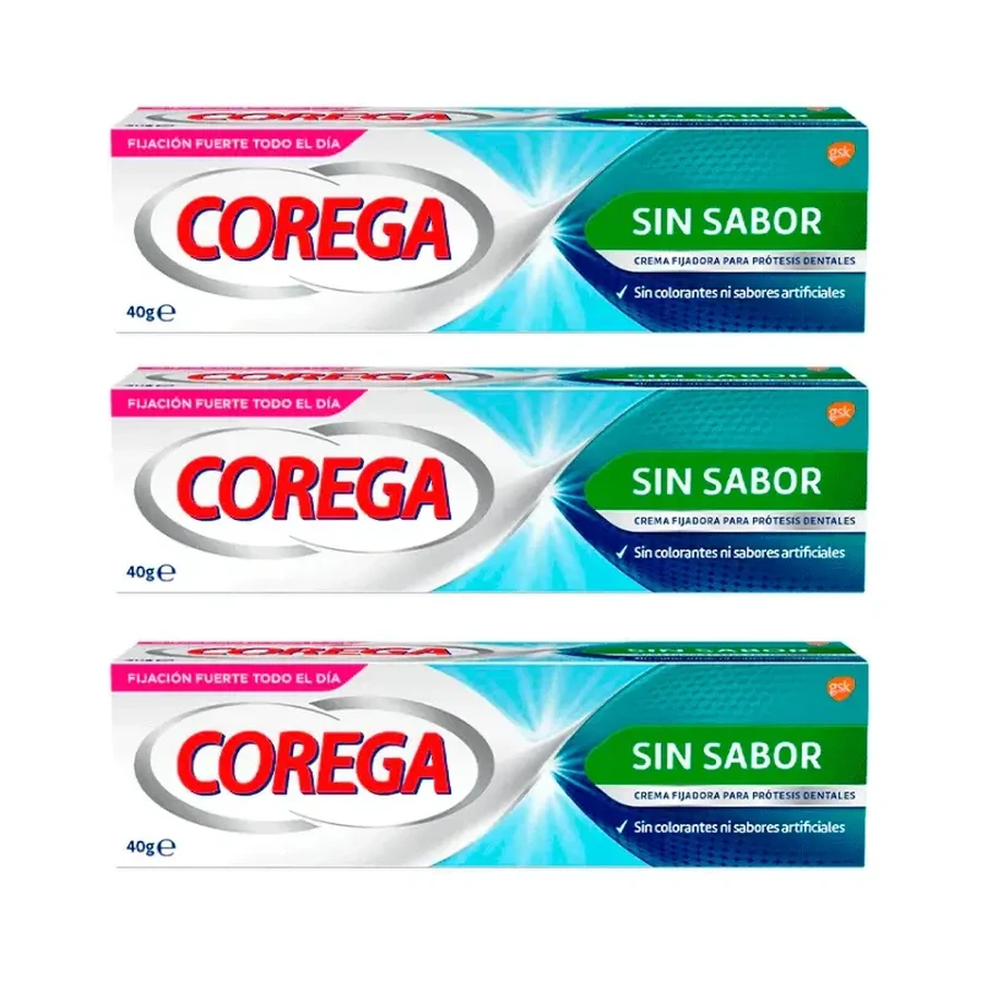 Corega Triplo Extra Strong безвкусный адгезивный крем 3 x 40 г: цены и характеристики
