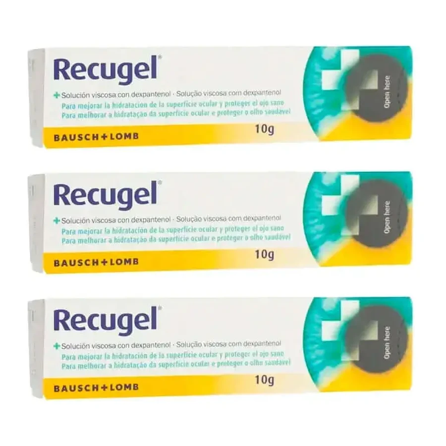 Офтальмологический гель Recugel, 3 x 10 грамм: цены и характеристики