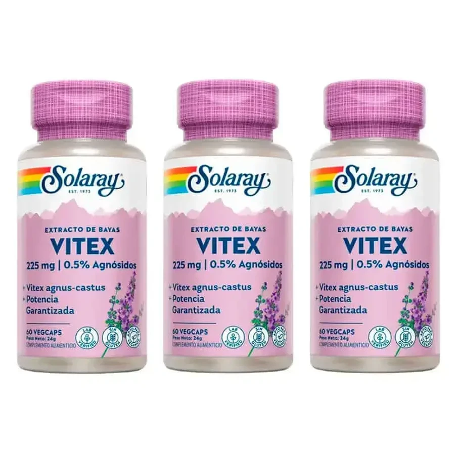 Solaray Vitex (Chasteberry) упаковка 3 x 60 капсул: ціни та характеристики