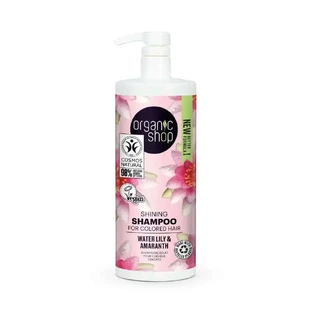 Organic Shop Shine Шампунь для фарбованого волосся з горіхом та амарантом, 1000 мл