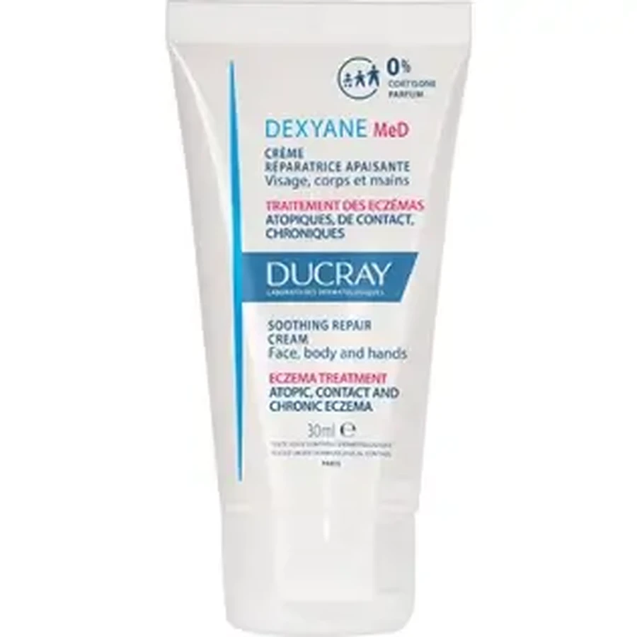 Заспокійливий відновлювальний крем Ducray Dexyane MeD, 30 мл: ціни та характеристики