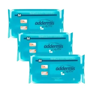 Addermis Biactiv Мыльные перчатки для ухода, 3X40 шт.