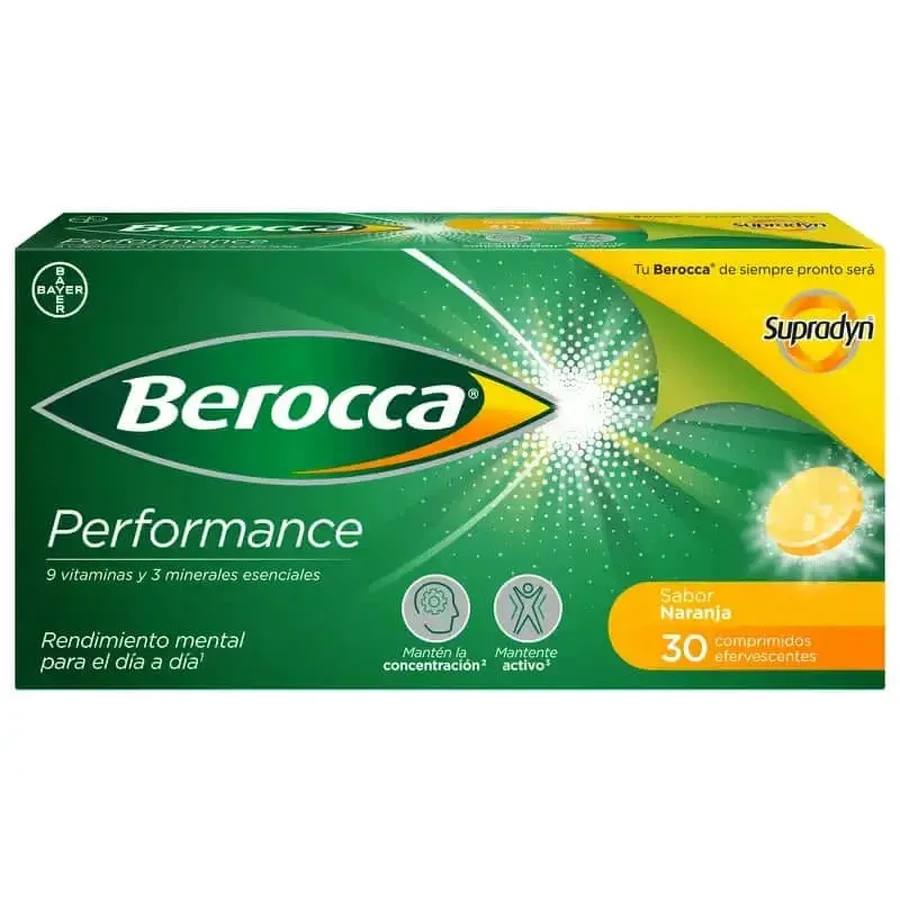 Berocca Performance Orange, 30 шипучих таблеток: ціни та характеристики