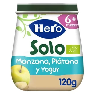 Hero Baby Eco Eco Hero Солодкий йогурт, яблуко та банан 120г