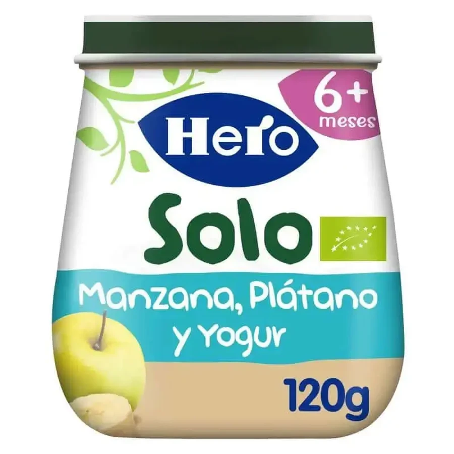 Hero Baby Eco Eco Hero Солодкий йогурт, яблуко та банан 120г: ціни та характеристики