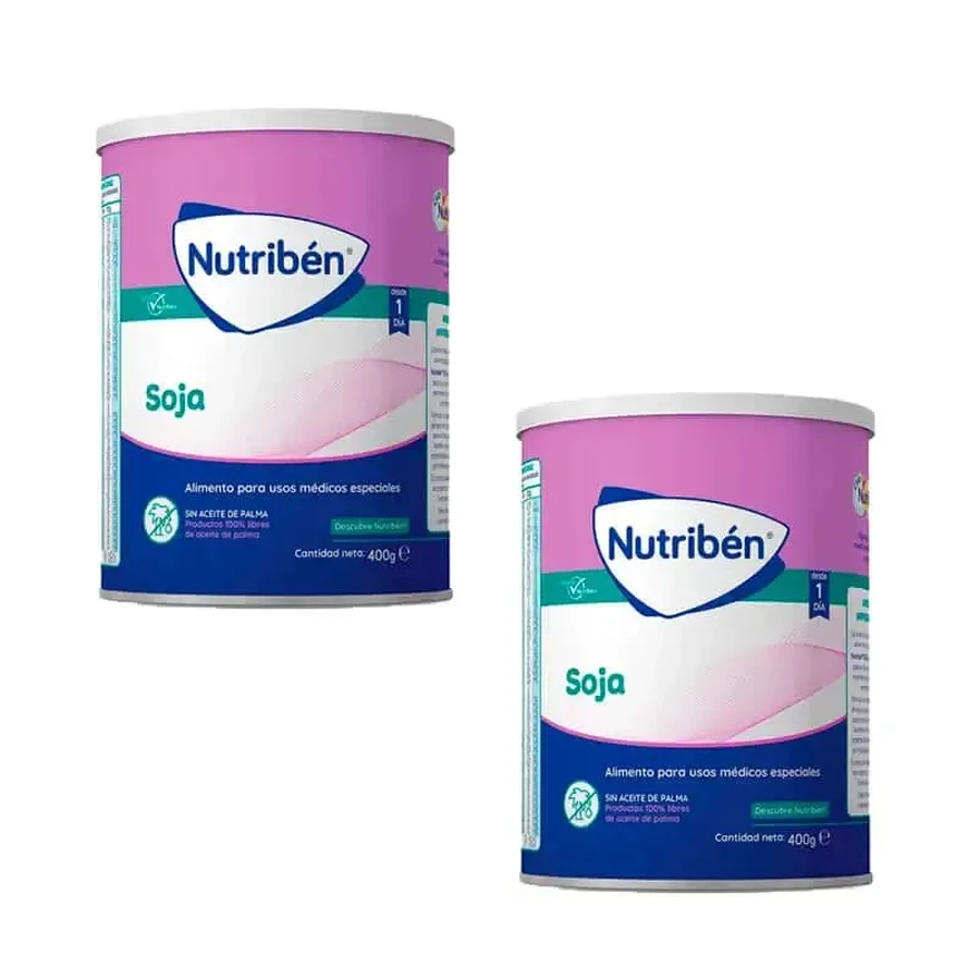 Nutribén Гидролизованное соевое молоко, 2 X 400 г: цены и характеристики