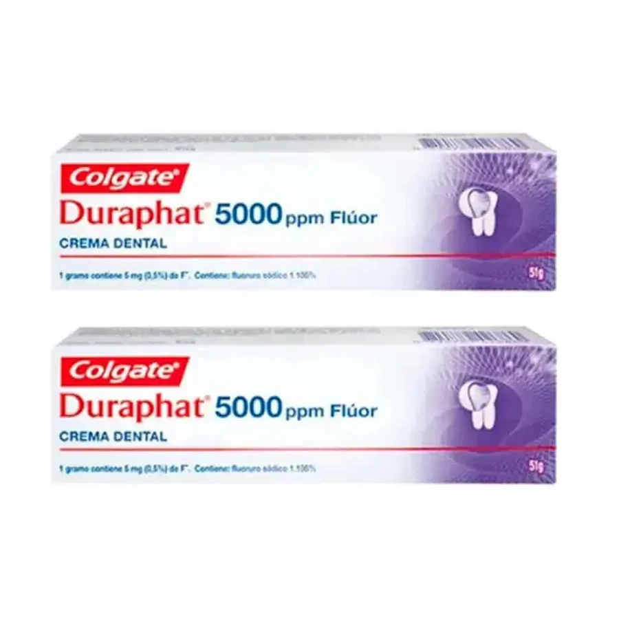 Colgate Duplo Duraphat 5000 Ppm фторсодержащая зубная паста, 2 x 51 мл: цены и характеристики