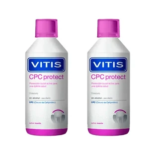 VITIS Duplo Cpc Protect Бесспиртовой ополаскиватель для рта 2х500 мл