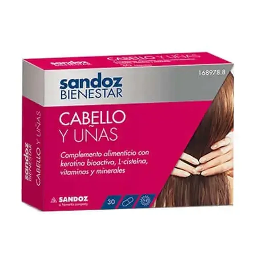 Sandoz Wellness Hair and Nails 30 капсул: ціни та характеристики