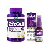 ZzzQuil Natura Melatonin Pack 60 жувальних гумок + спрей 30 мл