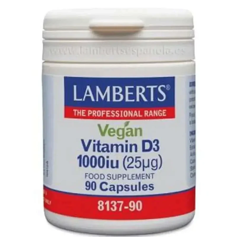 Lamberts Vitamin D3 1000Ui 90 веганських капсул: ціни та характеристики