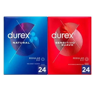 Презервативи Durex Natural Plus Pack, 24 штуки + Sensitive Soft, 24 штуки