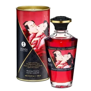 Горячее массажное масло Shunga Burning Cherry