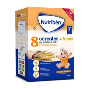 Nutriben Papilla 8 злаков мед 4 фрукта 600 г