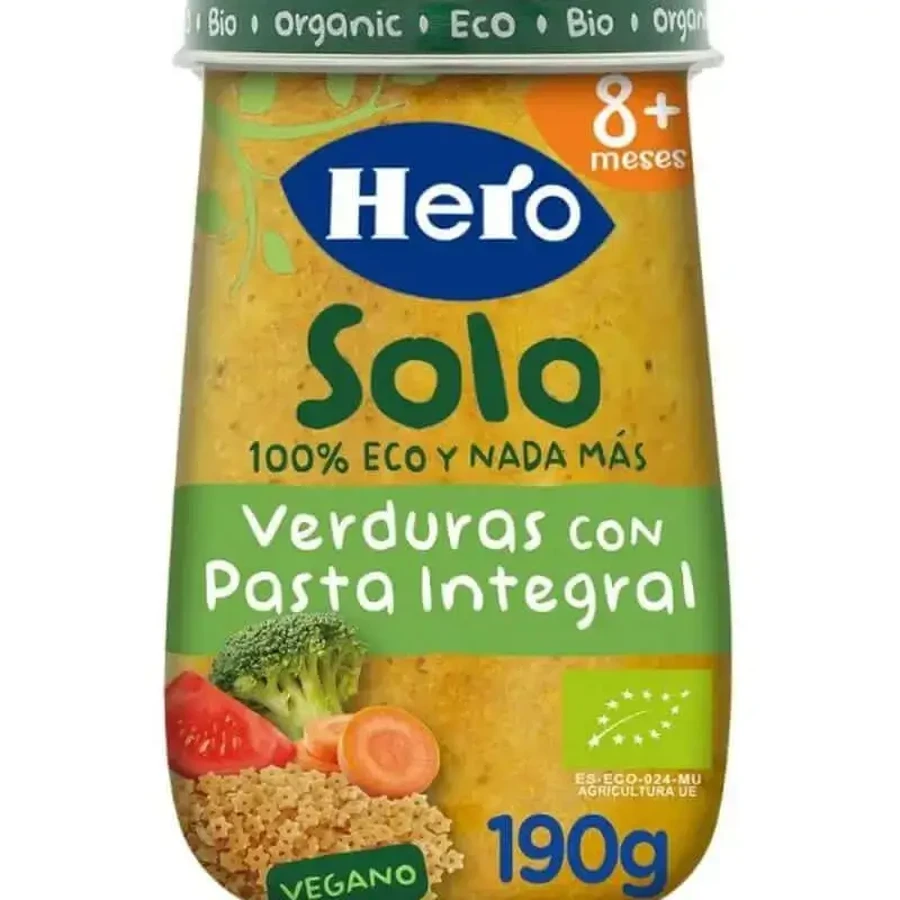 Hero Baby Hero Solo Veggie Organic Jar с цельнозерновыми макаронами, 190 г.: цены и характеристики