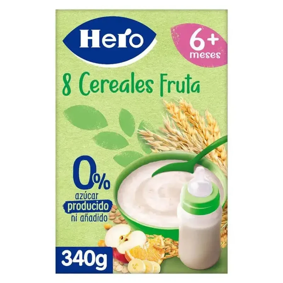 Hero Baby Злаки 8 фруктов 340 г: цены и характеристики