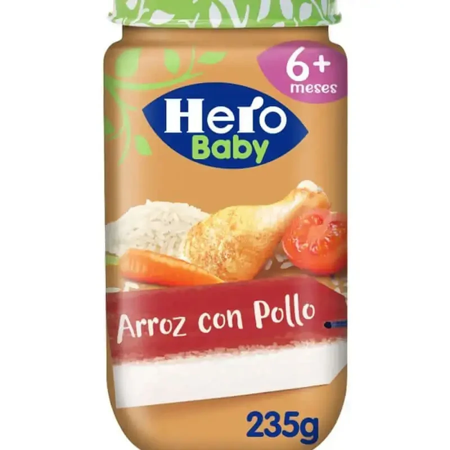 Hero Baby Курка з рисом та рисовим пудингом, 235г: ціни та характеристики