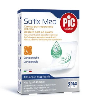 Pic Soffix Med 10x8см 5шт стерильный лейкопластырь
