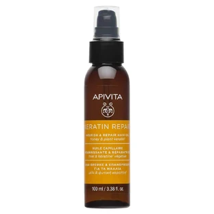 Apivita Keratin Repair Питательное и восстанавливающее масло для волос 100 мл