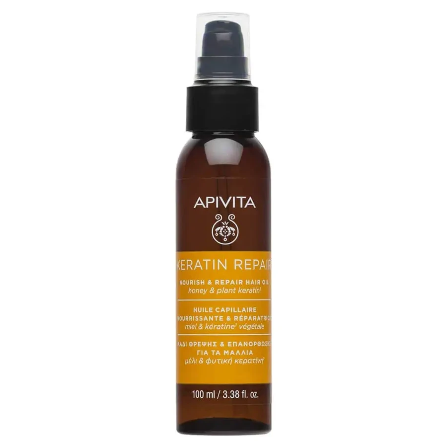 Apivita Keratin Repair Питательное и восстанавливающее масло для волос 100 мл: цены и характеристики