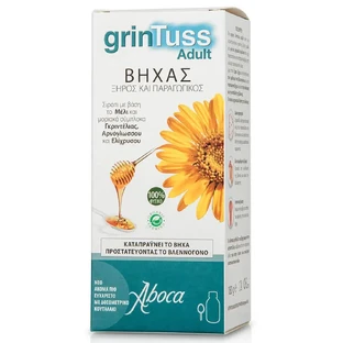 Aboca Grintuss Взрослый сухой и продуктивный сироп от кашля 180 гр