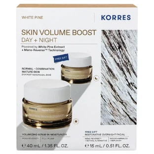 Korres Promo Pack White Pine Volume Replenishing Day Cream for Normal - Combination Skin 40ml & FREE Volume Night Cream 15ml