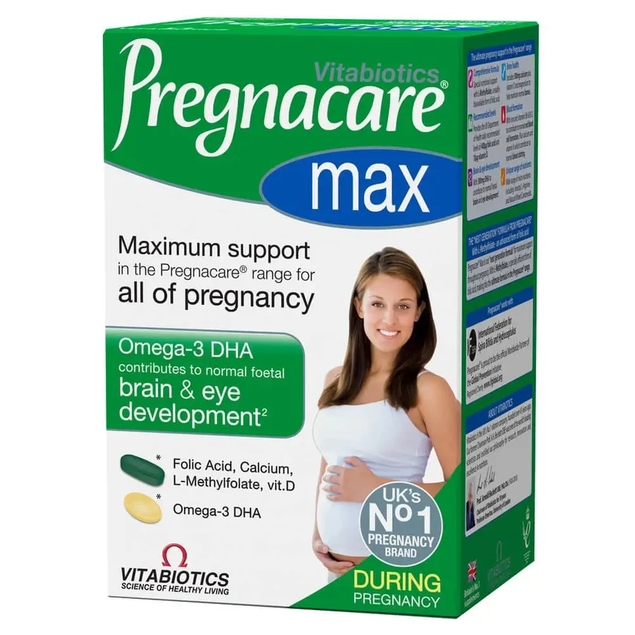 Вітабіотики Pregnacare Max 56tabs 28caps: ціни та характеристики
