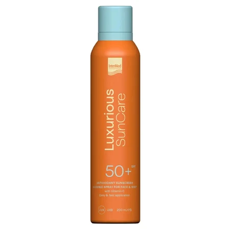 Luxurious SunCare Невидимый антиоксидантный спрей для лица и тела SPF50 200 мл: цены и характеристики