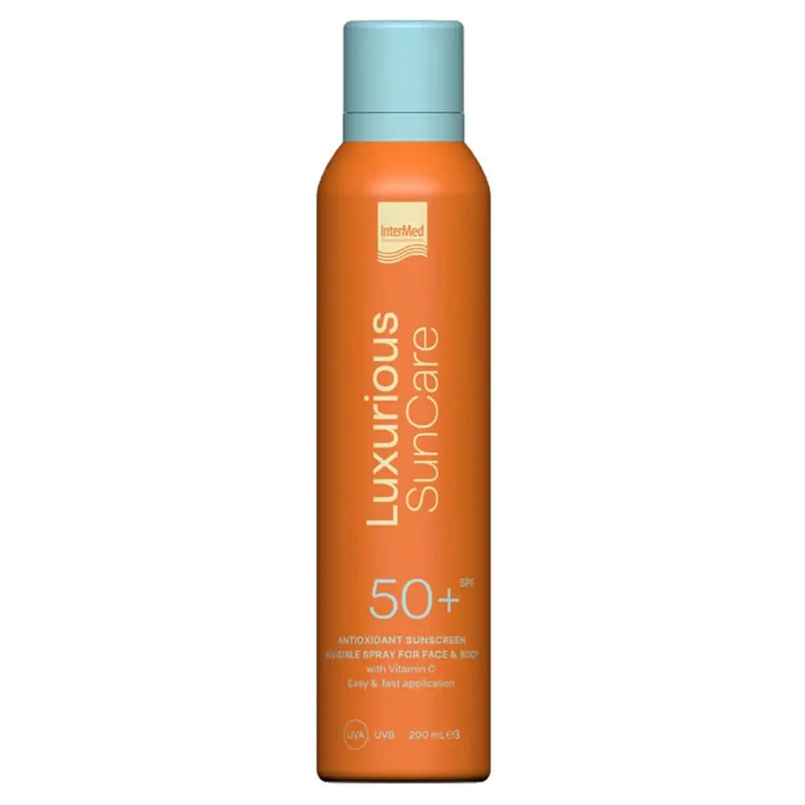 Luxurious SunCare Невидимый антиоксидантный спрей для лица и тела SPF50 200 мл: цены и характеристики