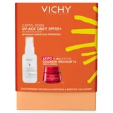 Промо-пакет Vichy Capital Soleil UV-Age Daily Fluid з кольоровим світлом SPF50+ 40 мл та безкоштовний денний крем Liftactiv Collagen Specialist 16 15 мл