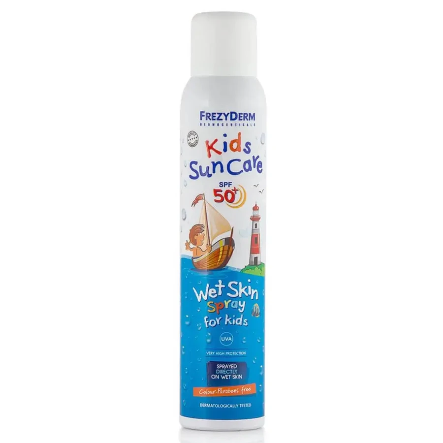 Frezyderm Kids Сонцезахисний спрей для вологої шкіри SPF50 200мл Frezyderm Kids Сонцезахисний спрей для вологої шкіри SPF50 200мл: ціни та характеристики