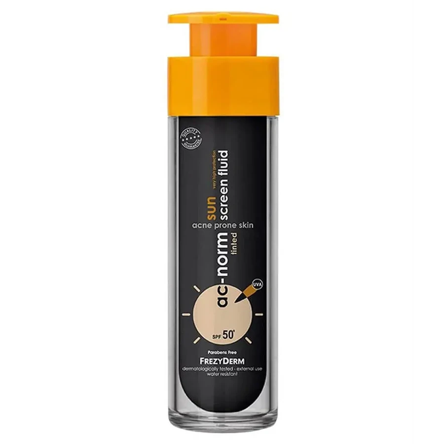 Сонцезахисний флюїд Frezyderm AcNorm AcNorm сонцезахисний флюїд тонований spf50+ сонцезахисний крем з кольором 50мл: ціни та характеристики