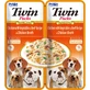 INABA Churu Dog Twin, XS-XL, курятина та яловичина, беззерновий вологий корм для собак у пакетиках, (в супі), 80г