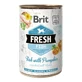 BRIT Fresh, Рыба с тыквой, консервированный низкозерновой влажный корм для собак, (в асписе), 400г