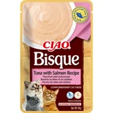 INABA Churu Bisque, тунець та лосось, беззерновий корм для котів, (пюре), 40г