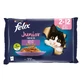 PURINA Felix Fantastic Junior, курятина, змішаний корм, вологий корм у пакетиках для котів молодшого віку, (в аспіко), 85г х 4