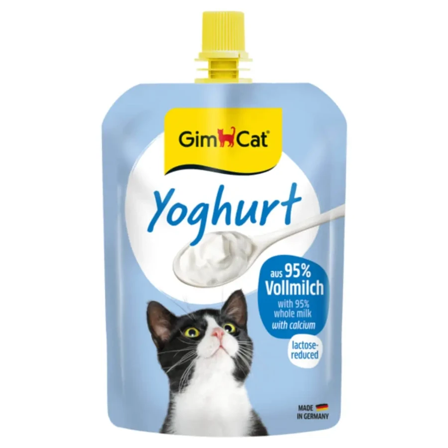 GIMCAT Йогурт у пакетиках, котячі ласощі, (топпінг), 150г: ціни та характеристики