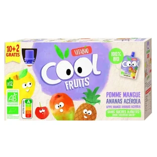 Vitabio Cool Fruits Яблуко та груша 90 г, 12 шт.