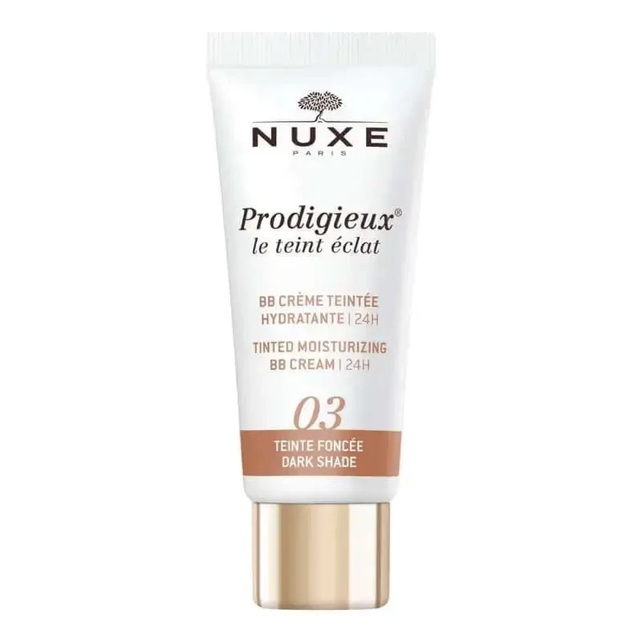Nuxe Зволожуючий бб-крем з кольором 24 години, Prodigieux® Le Teint Éclat 30 мл - темний відтінок: ціни та характеристики