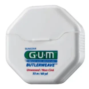 GUM ButlerWeave Зубная нить с воском 55 м