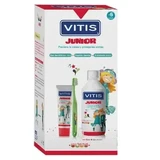 Vitis Junior PACK Паста для полоскания рта 50 мл + Зубная паста 75 мл + Зубная щетка