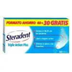 Steradent Denture Cleaner & Cleaner 3 n 1, 60 таблеток + 30 таблеток БЕСПЛАТНО: цены и характеристики