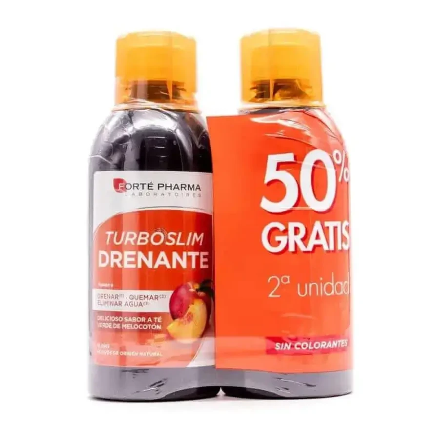 Forte Pharma DUPLO Slim Дренажный персик 2х500 мл: цены и характеристики