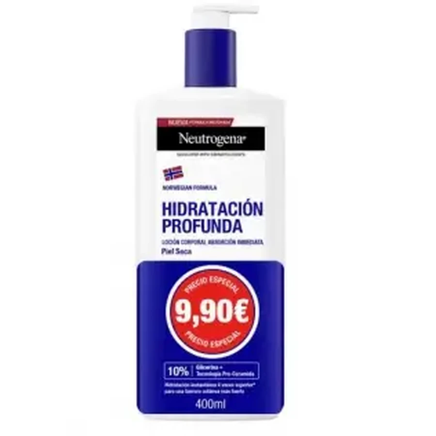 Neutrogena Норвезька формула глибоко зволожуючий лосьйон для тіла для сухої шкіри 400 мл промо-упаковка: ціни та характеристики