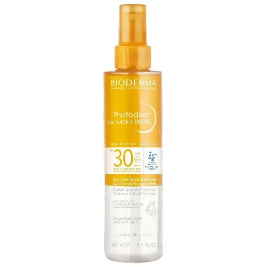 Спрей для фотодерми Bioderna Photoderm Eau Solaire Bronz SPF30 Спрей 200мл: ціни та характеристики