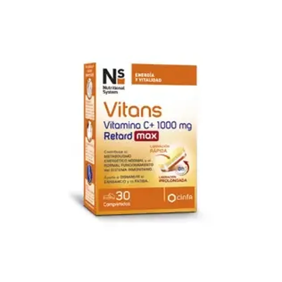 NS Vitans Витамин C+ 1000 мг Retard Max 30 таблеток: цены и характеристики