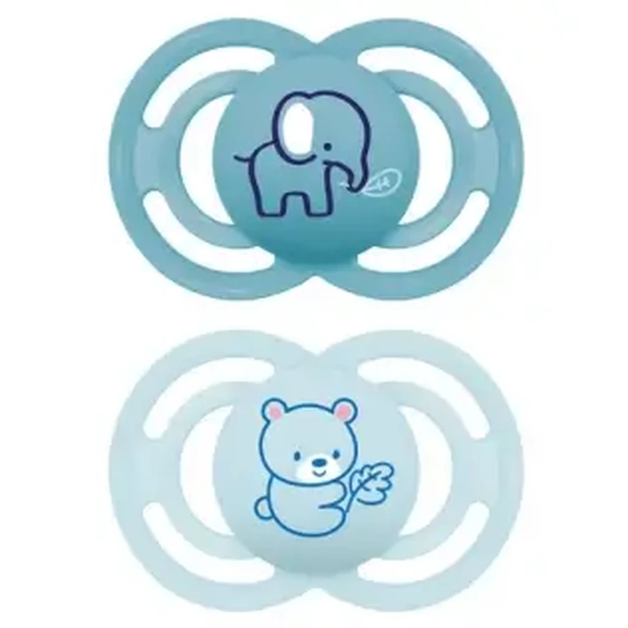 MAM Perfect Silicone Pacifier +6M Blue 2u: цены и характеристики