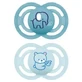 MAM Perfect Silicone Pacifier +6M Blue 2u